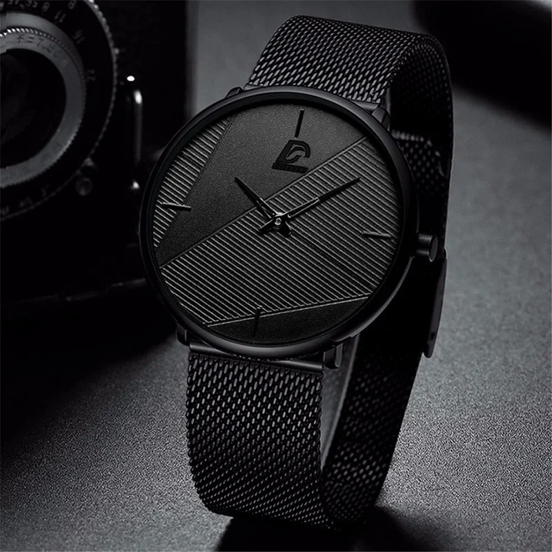 

reloj hombre Watches Mens 2022 Minimalist Men's Fashion Ultra-thin Watch Simple Men Business Quartz Wristwatch relogio masculino