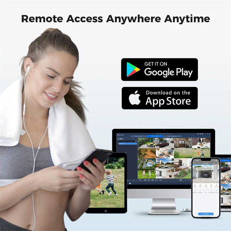 Цифровой видеорегистратор Hiseeu 3K 16CH H.265 + DVR 5 Мп с функцией обнаружения человека