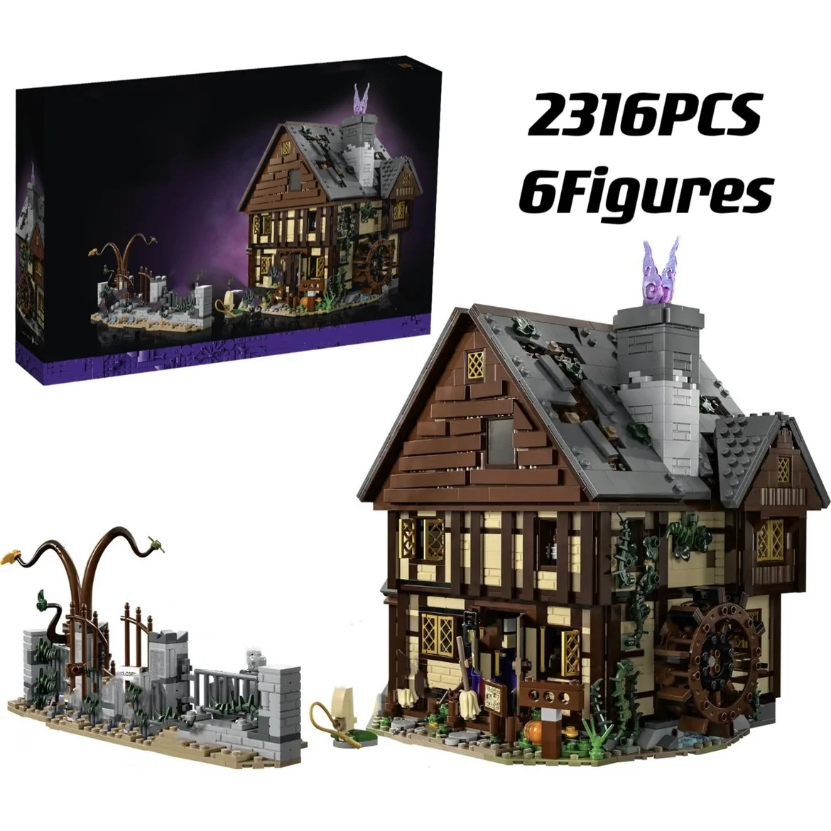 

Presale 21341 Ideas Hocus Pocus The Sanderson Sister Cottage House Building Blocks Bricks Toys for Children Kid Christmas Gift