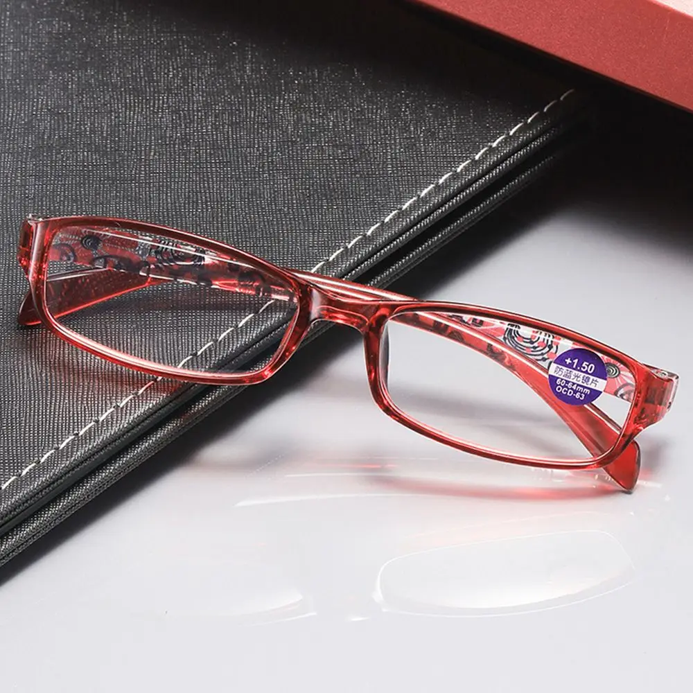 

men PC Frame Anti Blue-ray Reading Glasses Fashion Printing Men Presbyopia Eyeglasses Far Sight Eyewear Vision Care +10~+40