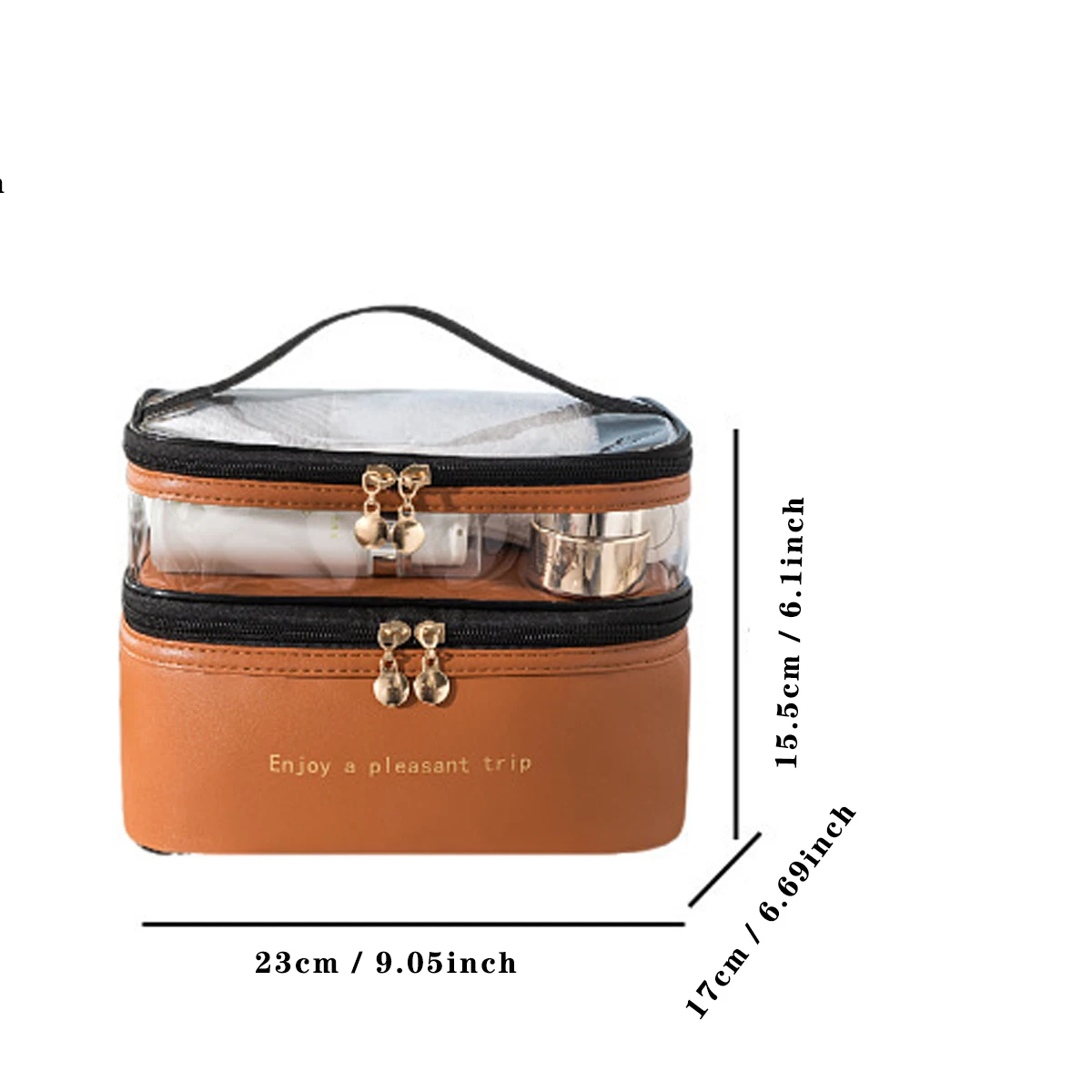 Большая двухслойная губка для макияжа женщин водонепроницаемый косметичка