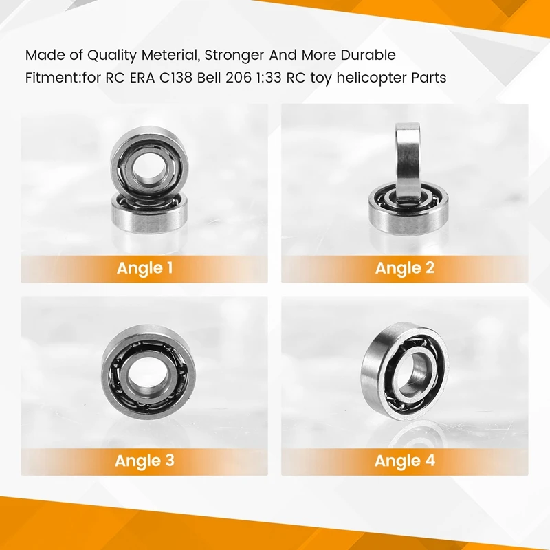 RC Toy Helicopter Upgrade C138 C186 Bearing Kit For ERA Bell 206 1:33 Parts