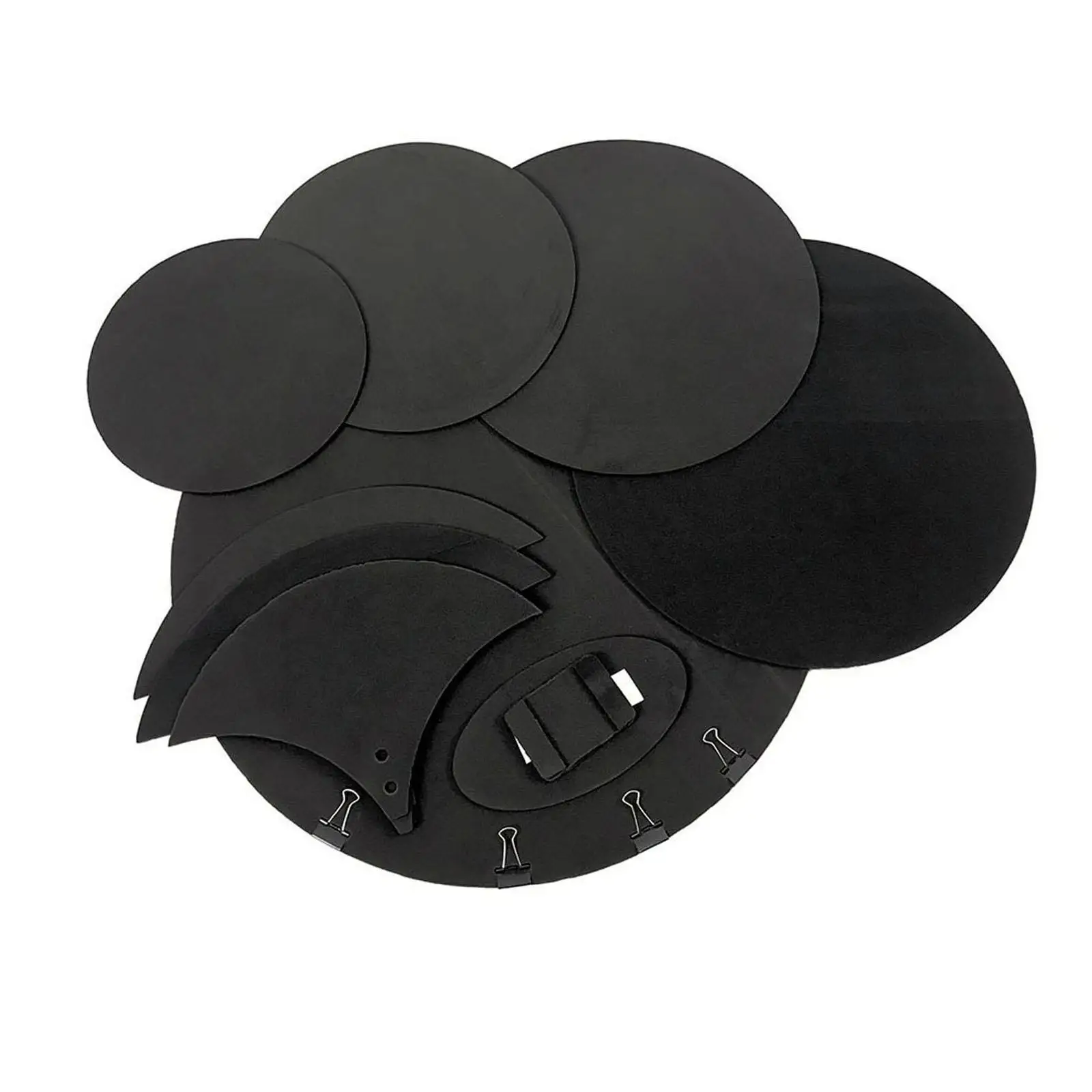 

10Pcs Drum Mute Pads Hi Hat & 2 Cymbal Mutes Quiet Practicing Pad Reusable