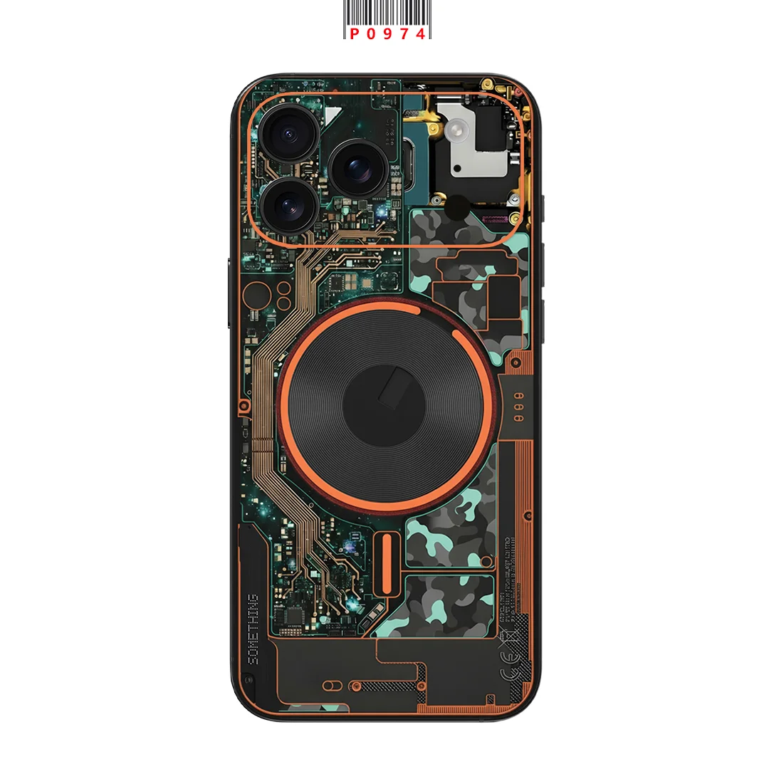 Фото Защитная пленка OscarSkinZ для iPhone 17 Air, 16 Pro Max, 15, 14 Plus, 13: наклейка на заднюю панель, защитная пленка для боковых рамок и задней крышки №1