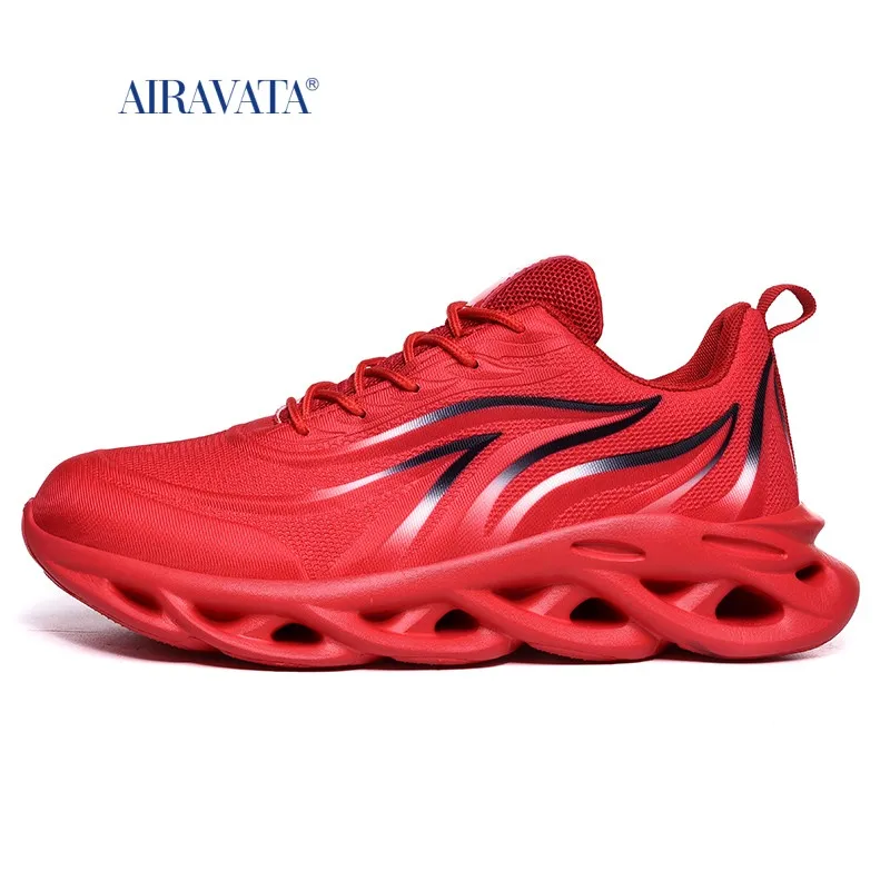 Sneakers Men Running Shoes Platforms Increasing Height Breathable Comfortable Sports Shoes Flame Pattern Zapatillas De Deporte