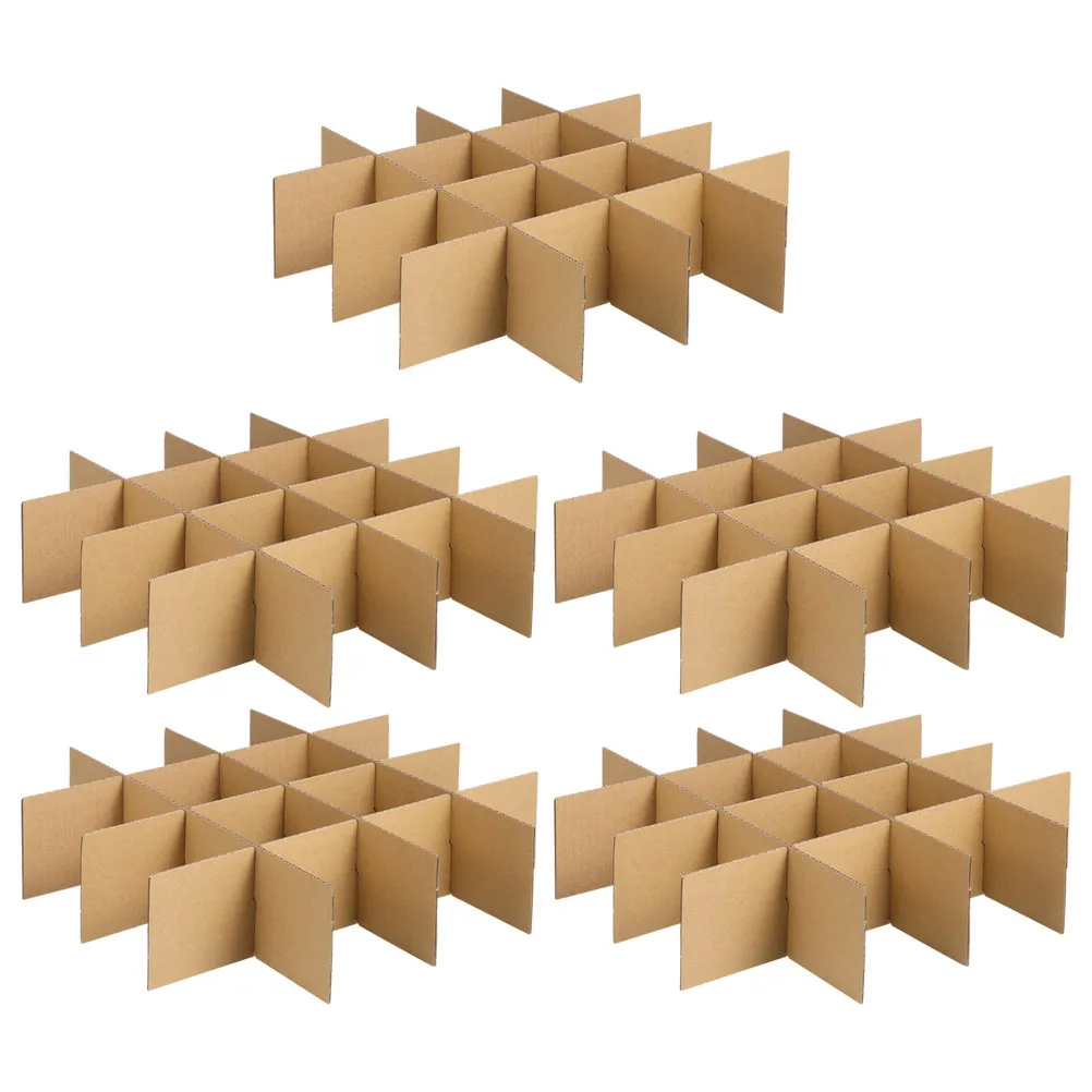 30 шт. картонных перегородок-вкладышей в виде сетки для упаковки и транспортировки стеклянной посуды, экологически чистые, пригодные для вторичной переработки, для переезда. (art.: 3920dd22e025a) - 3920dd22e025a