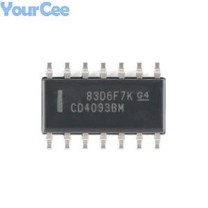 CD4093BM96 SOIC-14 CMOS Quad 2-input And Non-Schmitt Trigger Logic Chip