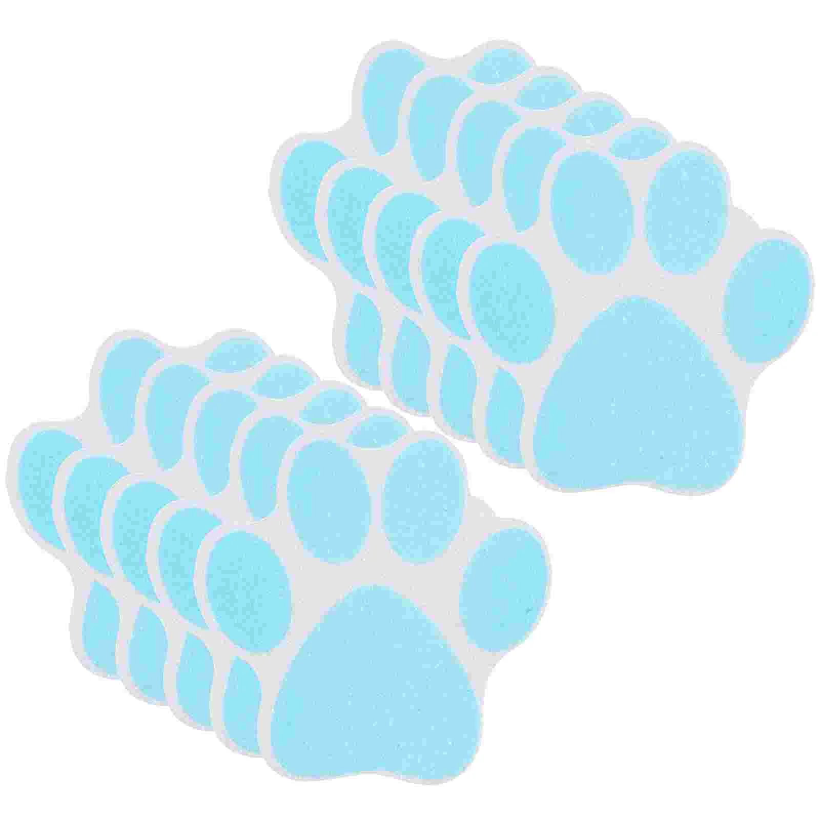 

10 Pcs Footprint Anti-slip Stickers Cartoon Adults Shower Applique Tub Grips Non Bath Peva Bathtub Decals Non-slip Home