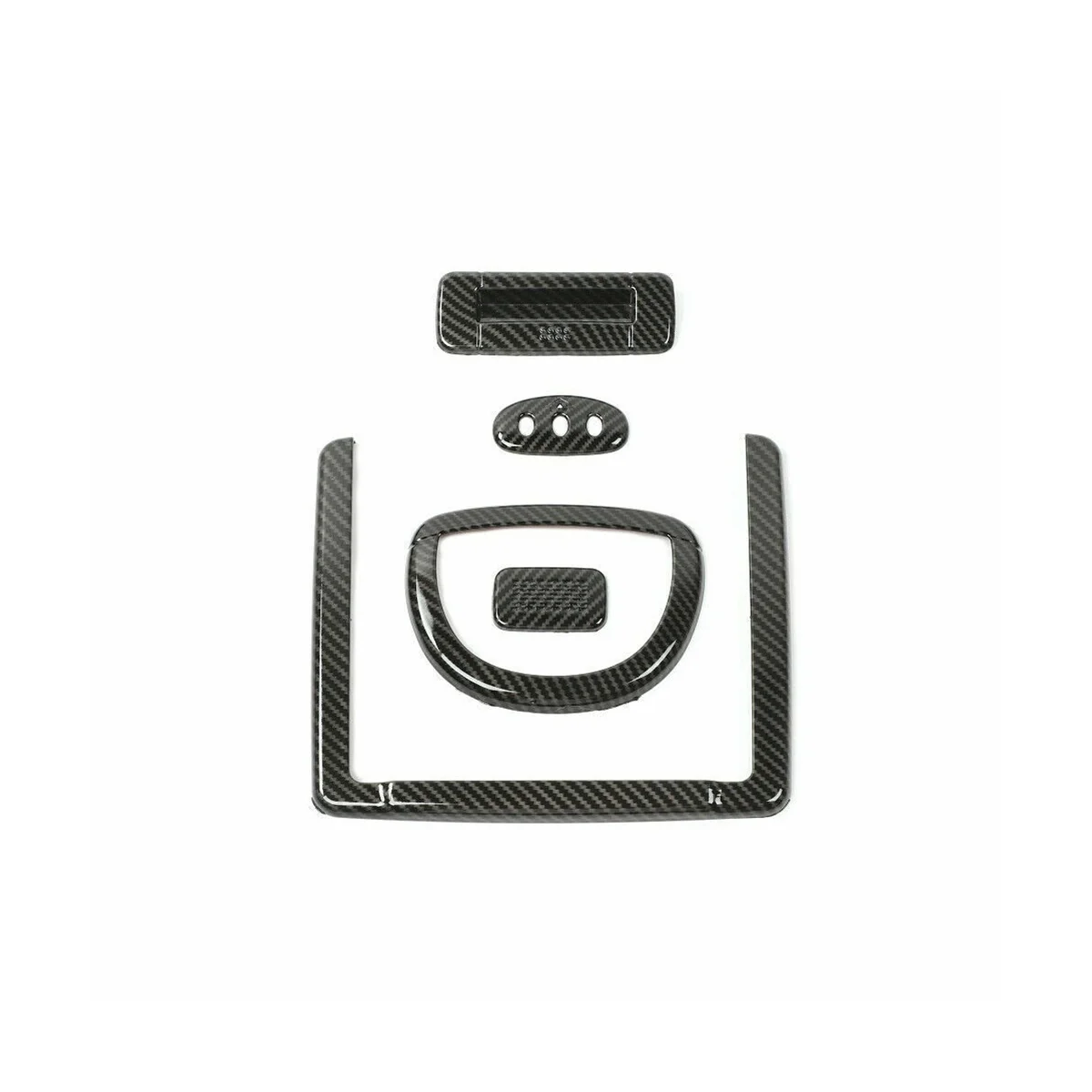 

Car Roof Read Light Skylight Handle Cover Decorative for Ford F-150 F150 2009-2014 Accessories - ABS Carbon Fiber