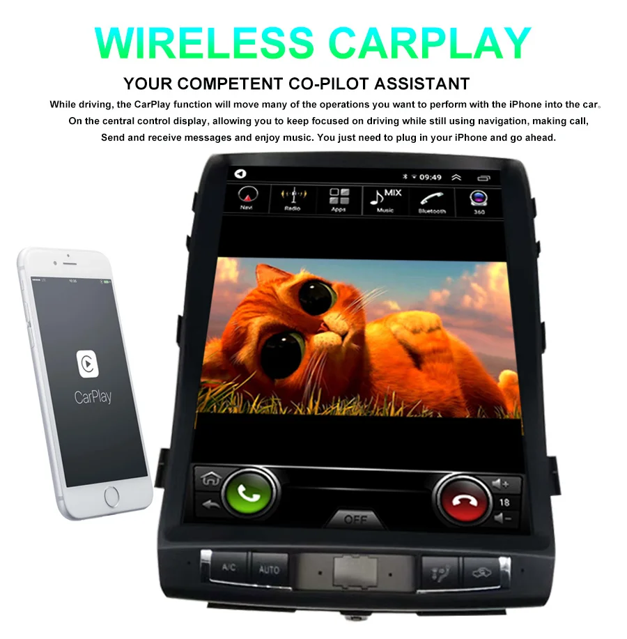 Автомобильный видеоплеер Tesla с экраном 15 6 дюйма Android 11 радио для Toyota Land Cruiser 200 LC200