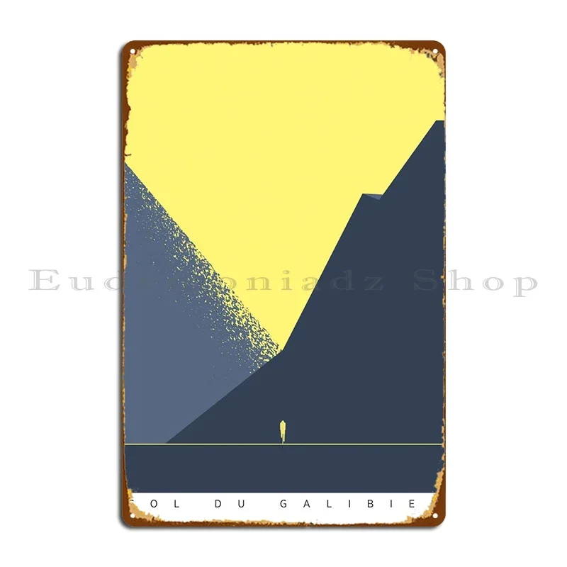 Металлическая вывеска Col Du Galibier таблички с ржавой печатью персонаж кинотеатра