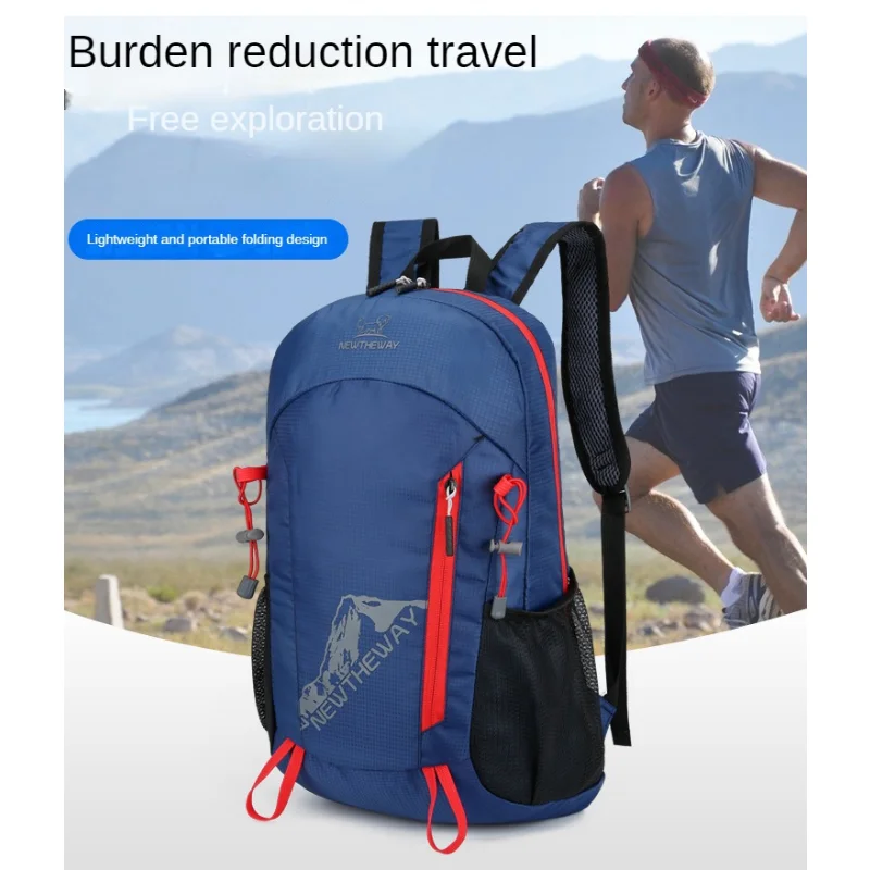 

New Large Capacity Portable Fashion Sports Outdoor Mountaineering Anti Splashing Foldable Unisex Travel Backpack