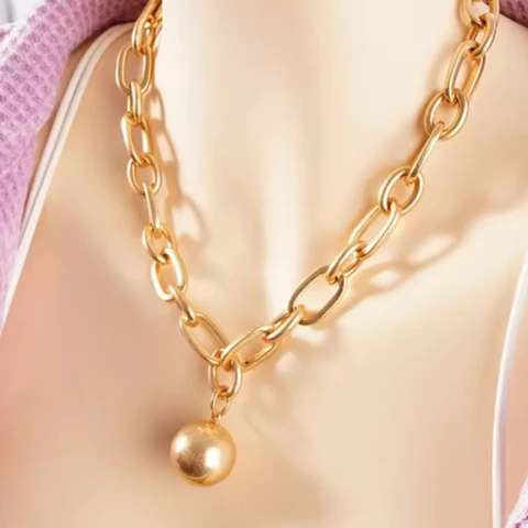 WEALTHYBOO Многослойное красное ожерелье из смолы