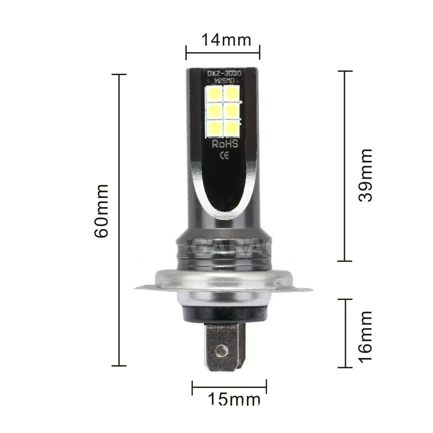 Комплект светодиодсветильник фар H7 + 4 шт. комплект ламп для с COB матрицей дальнего