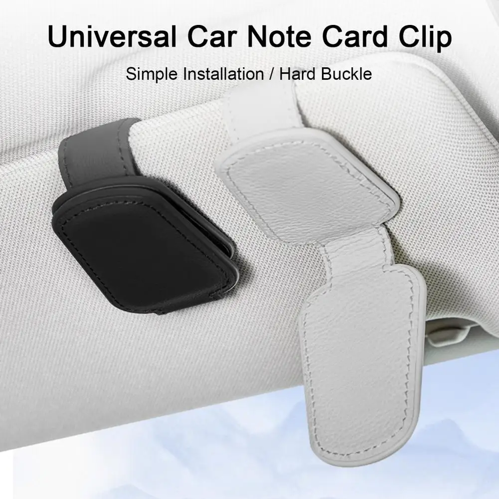 

Mini Car Visor Holder Simple Installation Exquisite Craftsmanship Car Glasses Holder Car Multifunctional Card Clip