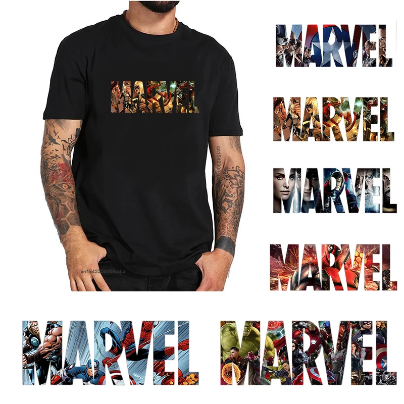 

Disney Plus Marvel Letters Stickers Stripes Iron On Patches Heat Transfers for Clothing Thermo Adhesive Patches Cheap Items