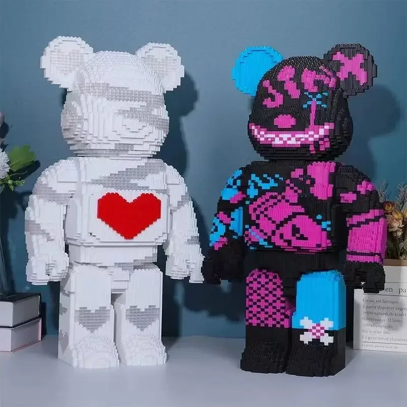 55 см супер большая серия строительные блоки украшение мелкие частицы трехмерная