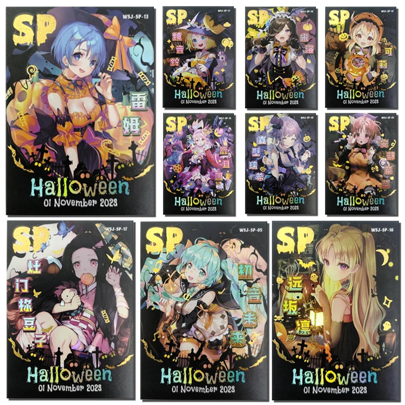

Goddess Story Halloween night SP card Hatsune Miku Kaname Madoka Klee Houshou Marine Minato Aqua Game Collection Birthday Gifts
