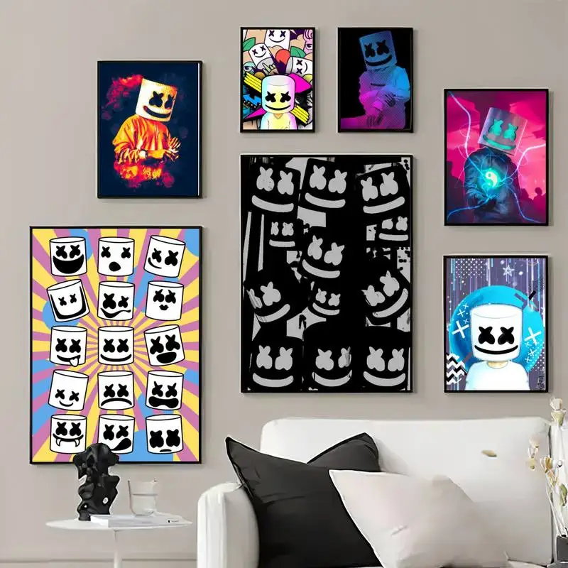 DJ M-MARSHMELLO постер, принты, настенные картины, гостиная, украшение для дома, маленький