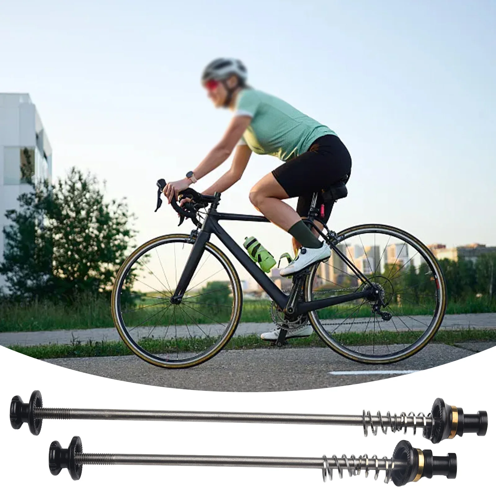 1 пара велосипедов 100/130 мм титановый сплав QR/быстросъемный шампур велосипедный