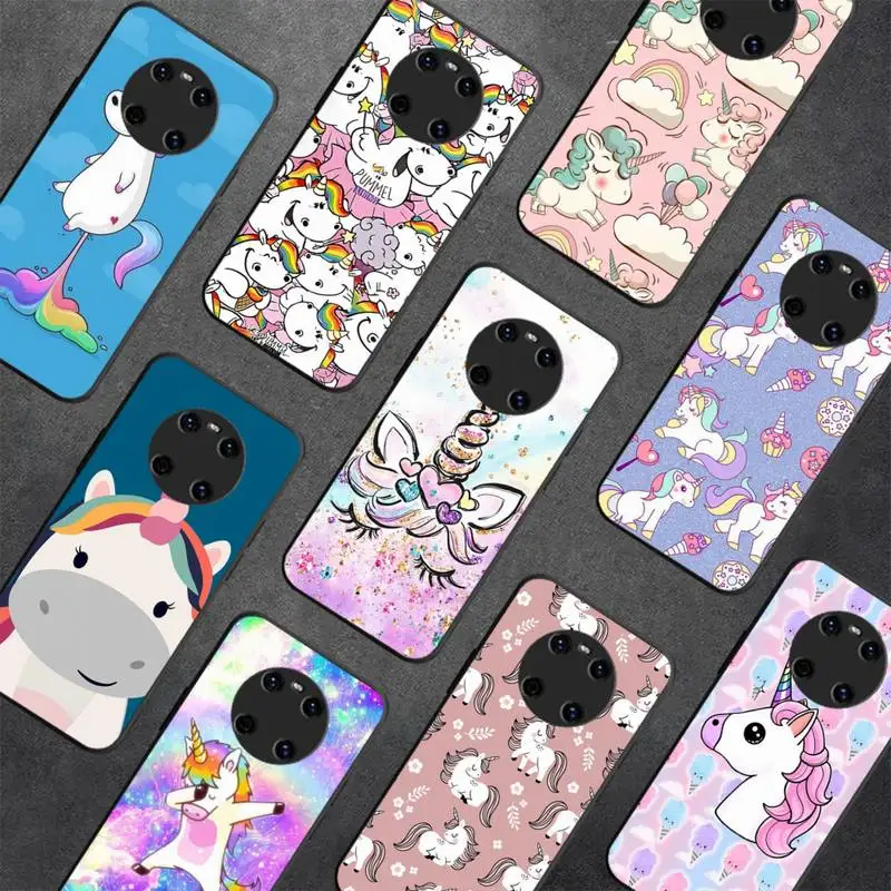 

Unicorn cartoon Phone Case For Huawei Y9 6 7 5 Prime Enjoy 7s 7 8 plus 7a 9e 9plus 8E Lite Psmart Shell