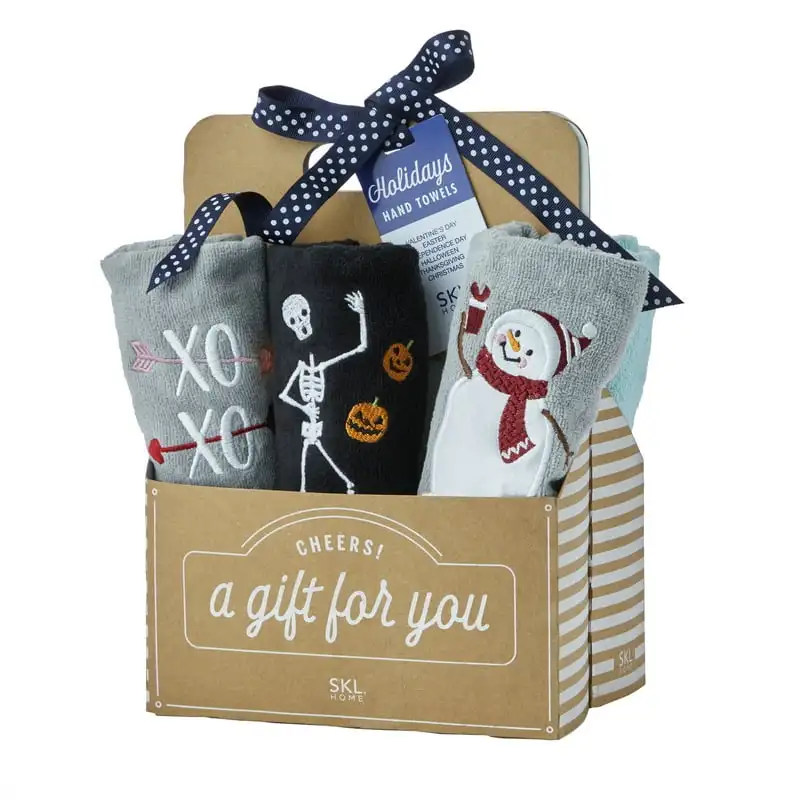

Novelty Cotton Hand Towels With Embroidered, 8.66" x 11.42"