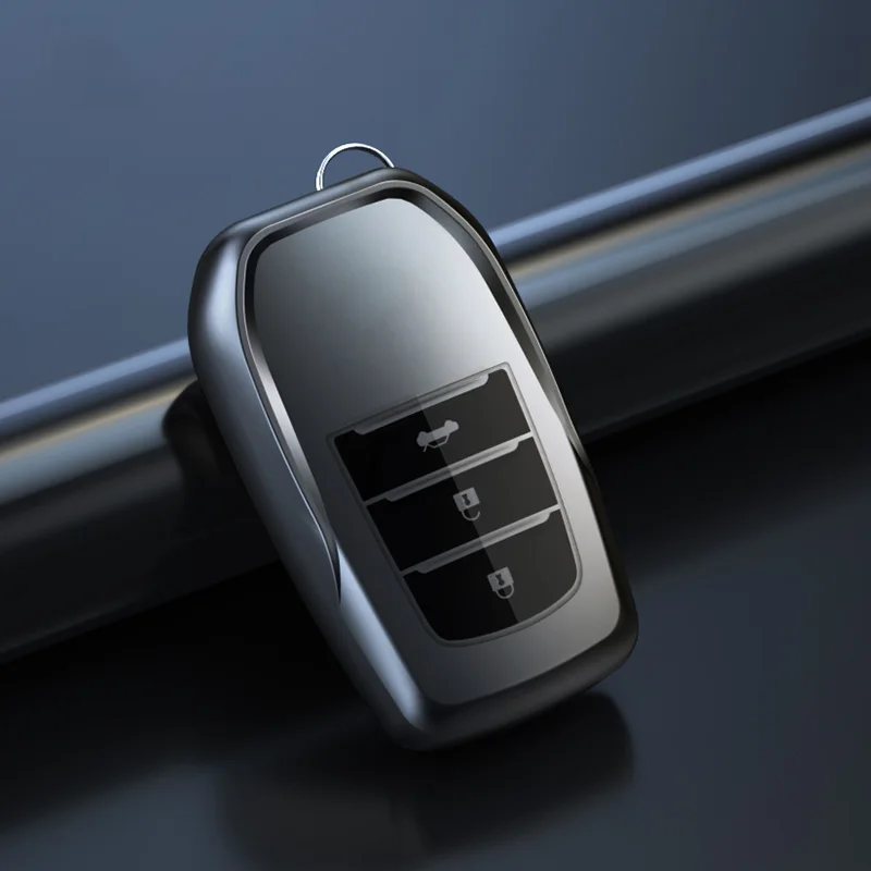 

Мягкий Чехол Для Ключей Из ТПУ С Пультом Дистанционного Управления Для Toyota RAV4 Crown Hilux Fortuner Camry Land Cruiser Pr...