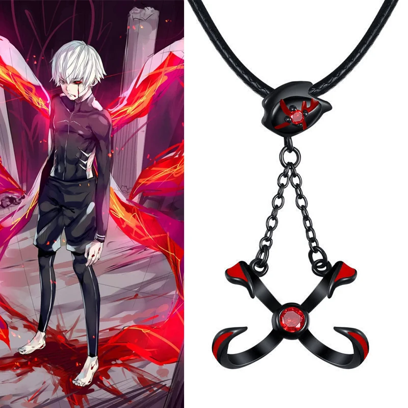 Ожерелье Kaneki Ken из аниме Токийский Гуль для косплея унисекс подвеска сплава чокер