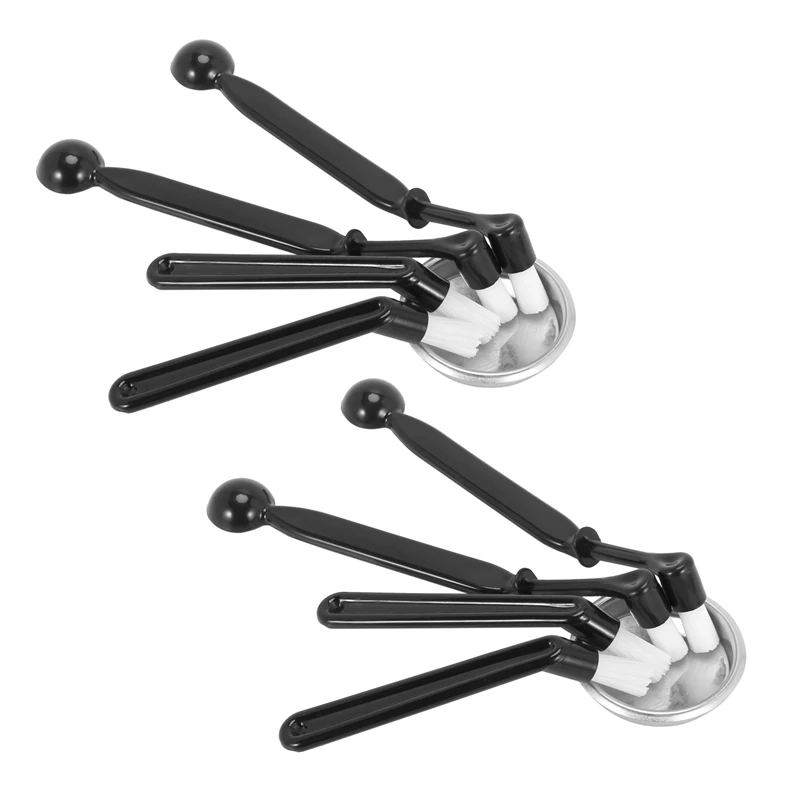 

Coffee Machine Cleaning Set,8 Pieces Coffee Machine Brush With Spoon And 2 Piece 58Mm Stainless Steel Back Flush Insert