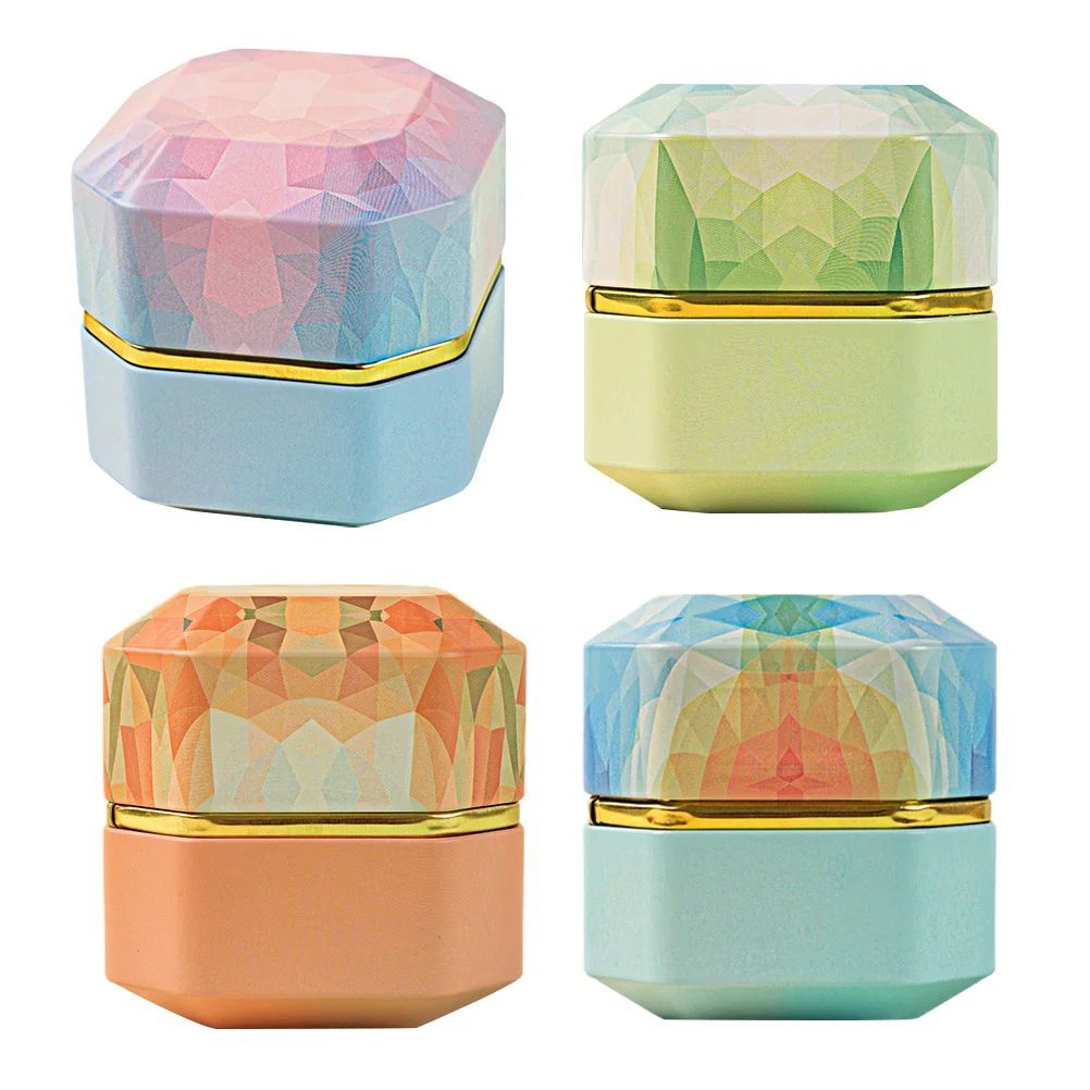 

4 Pcs Candy Box Tea Pot Wedding Storage Jars Sealing Cans Canister Portable Household Tinplate