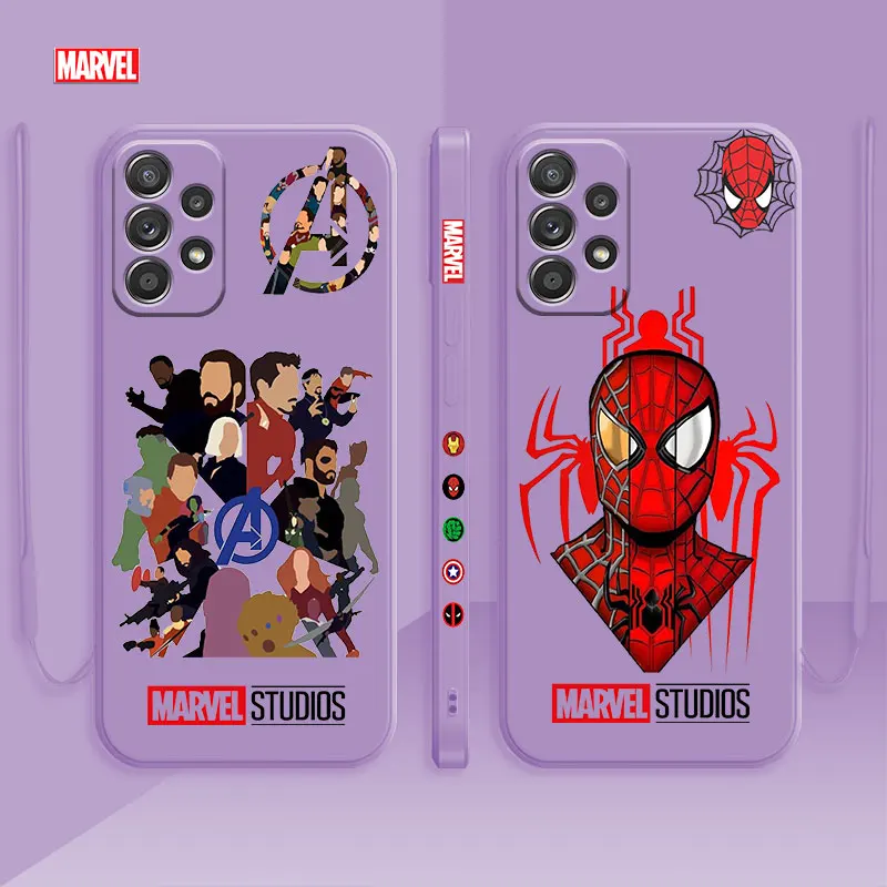 

Marvel Studios Avenger SpiderMan Liquid Phone Case A73 A71 A72 A12 A21s A22 A23 A31 A32 A41 A42 A50 A51 A52 A52s A53 A02s Cover