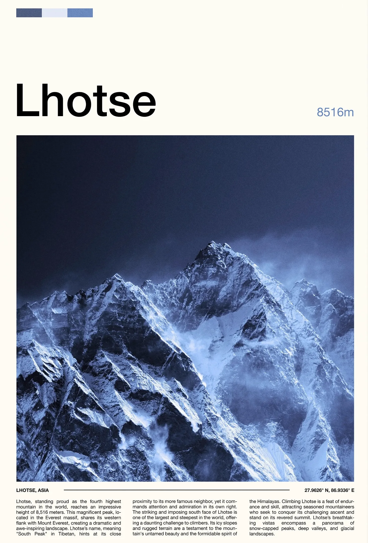 

Фотопечать "Знаменитые горы" на холсте