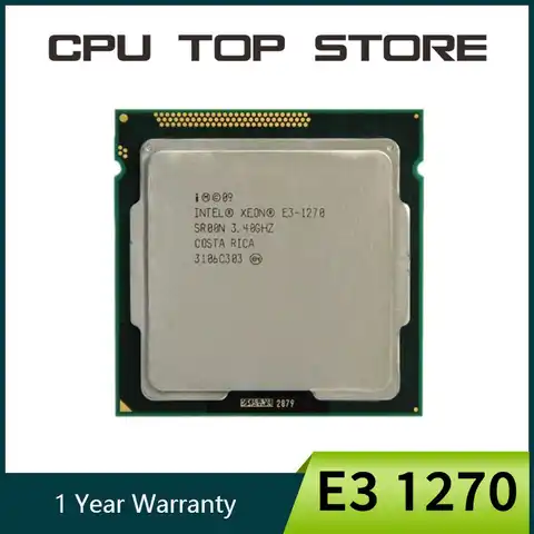 Процессор Intel Xeon E3 1270 3,4 ГГц LGA 1155 8 Мб четырехъядерный SR00N