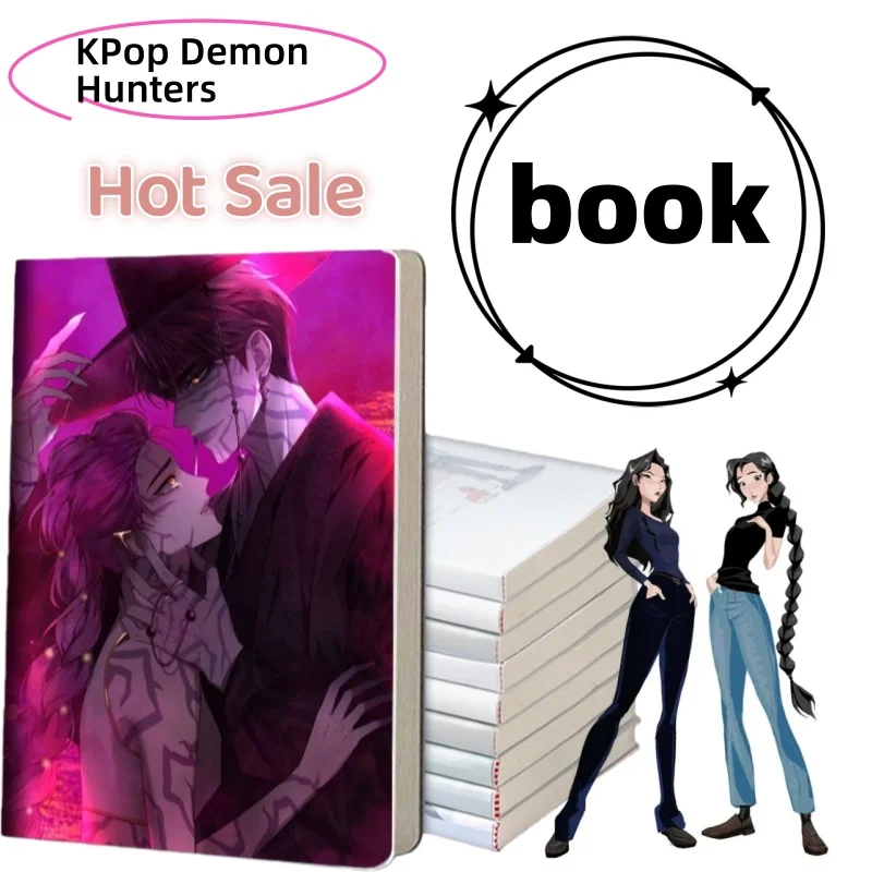 Фото KPop Охотники на демонов Аниме Мультфильм Руми Мира, модные и персонализированные принадлежности для студентов, креативный дневник, блокнот, подарки №1