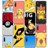 pikachue pokemons anime phone case for xiaomi redmi note 10 10s 9 9s 8 8t 11s 11 pro 7 5 9t 9c 9a 8a 7a 6a 6 fundas cover coque