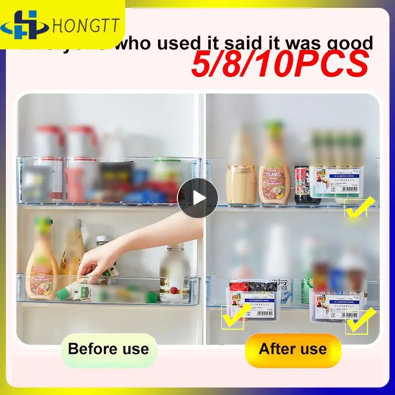 

5/8/10PCS Multi-function Storage Box Adjustable Refrigerator Storage Rack Refrigerator Side Door Refrigerator Storage Box
