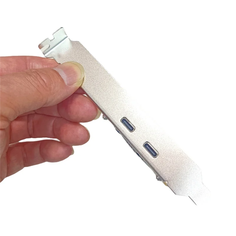 Фото Настольная материнская плата Карта адаптера PCI-E к Type-C Двухпортовая плата расширения Type-C с использованием хост-карты ASM1042 №1