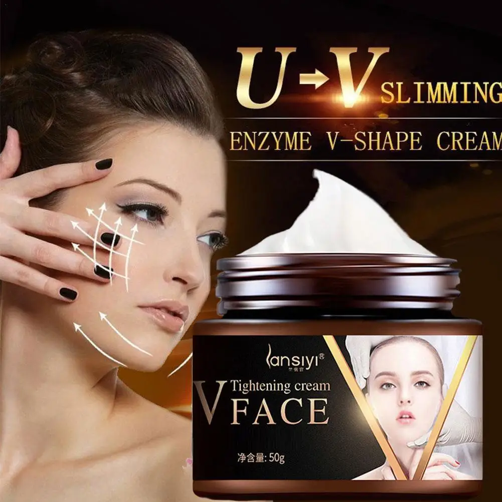 

50g Face Lifting Cream V Line Face Shaper Moisturizing Cream For Women Double Chin Face Fat Burning Face Tightening Slimming