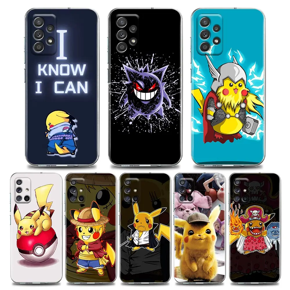 

Cartoon Pokemon Pikachu Phone Case for Samsung A01 A02 A11 A12 A21 S A31 A41 A32 A51 A71 A42 A52 A72 Silicone Case Pikachu