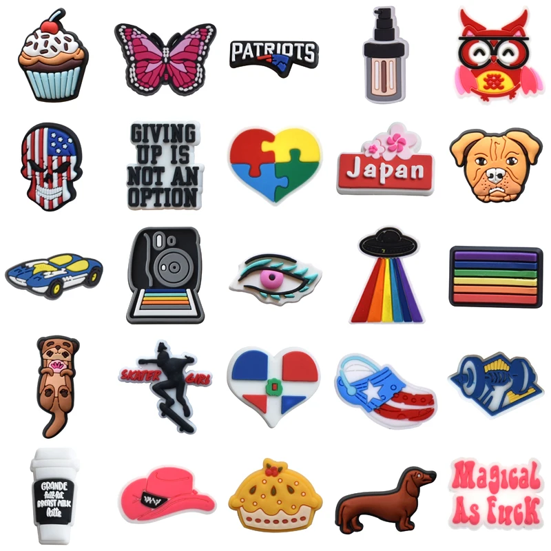 

Women Charm Men Decorations for Croc Boy Shoes Accessories Set Jeans Shoe Charms Wholesale Bulk Gifts Packs Girl Para Pins Kids