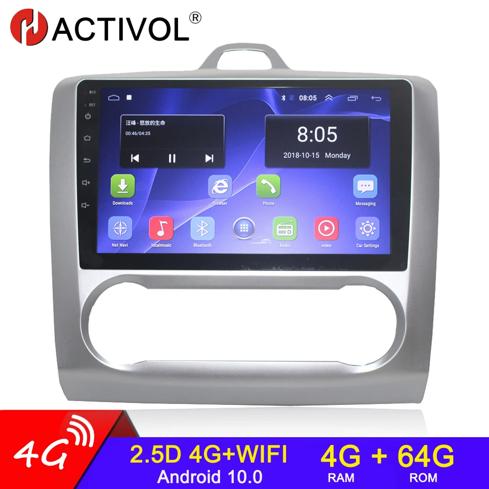 

4G+64G Android 10 2 din Car Radio For ford focus 2 3 Mk2 Mk3 2004 2005-2011 Android 4G Multimedia GPS 2 din autoradio car audio