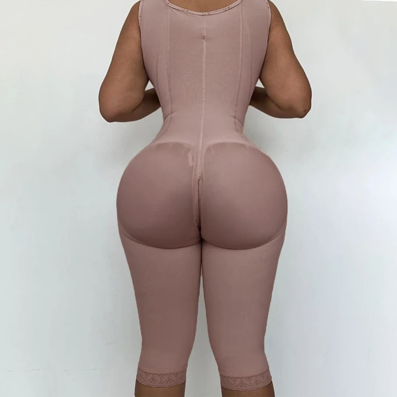 Full Double High Compression Hourglass BBL Front Closure Body Shaper Fajas Slimming Shapewear Sexy Bodysuit For Daily