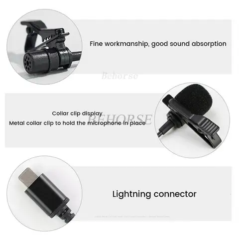 Петличный микрофон Type-c для DJI OSMO Pocket 3/Action 2/Action 3/Action 4, аксессуары для аудиокабеля высокого качества, адаптер