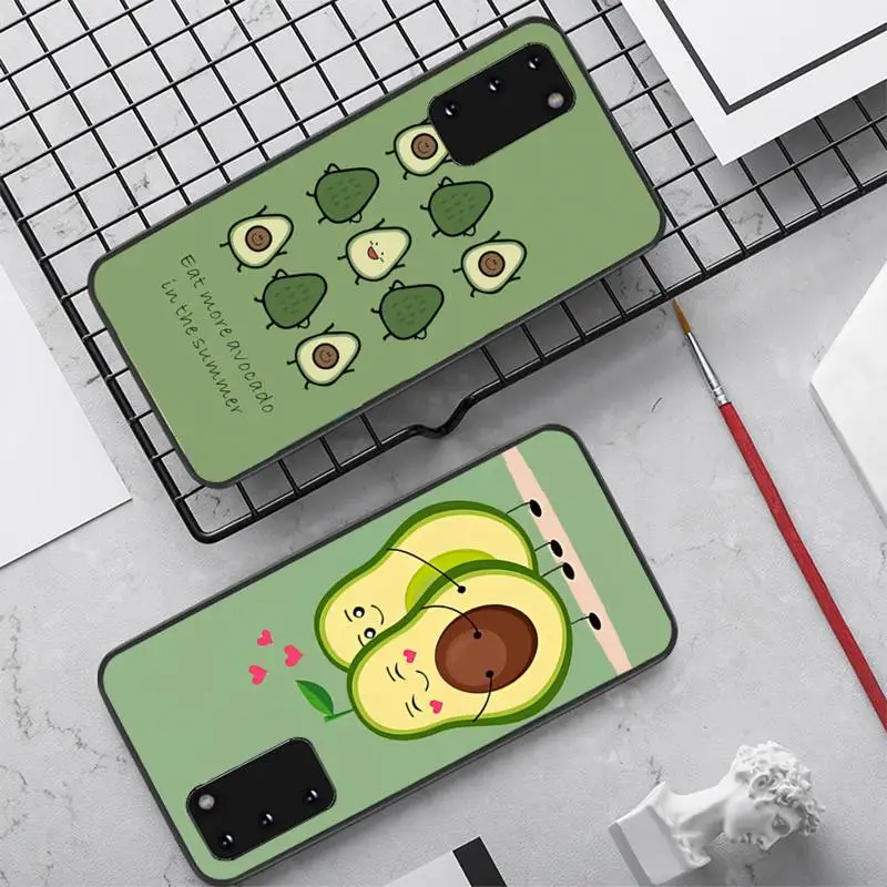 

Avocado Yoga Phone Case for Samsung S10 21 20 9 8 plus lite S20 UlTRA 7edge