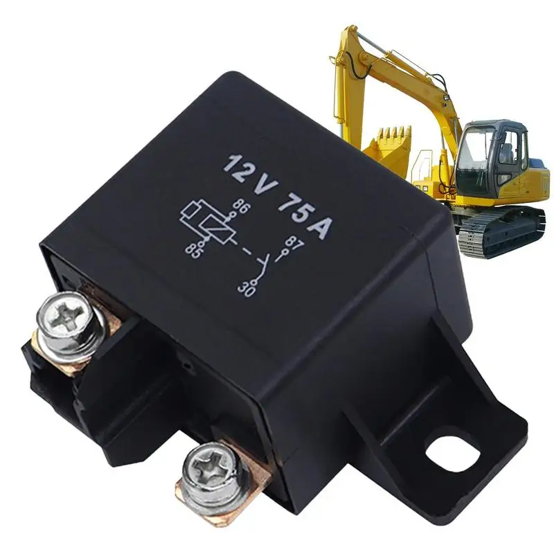 

Starting Relay 12V 75A Power Car Automotive Relay Big Heavy High Current Load Duty Start Relay For Car Modification