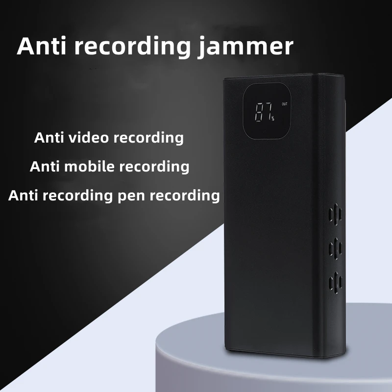 Enlarge Anti Recording Jammer Handheld Portable Anti Mobile Phone Recording Pen Shield Office Meeting Anti Eavesdropping Conversation