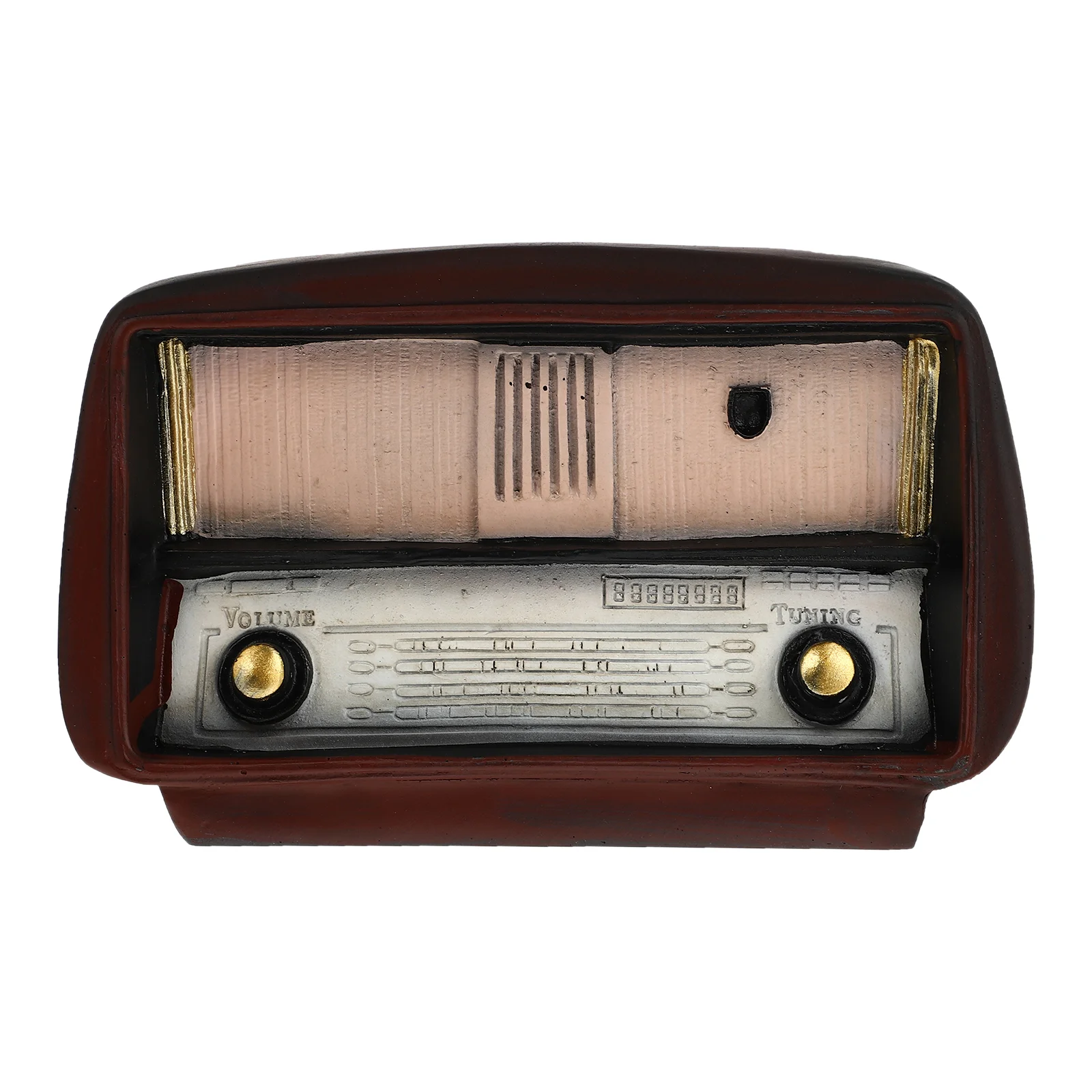 

Креативная винтажная модель радио в старинном стиле, настольное украшение из смолы, поделки для украшения дома и офиса