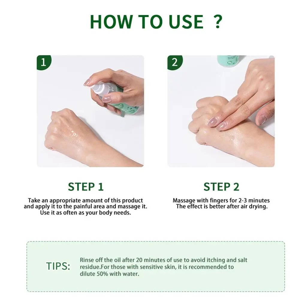 Спрей с магниевым маслом минеральное Эфирное массажное масло