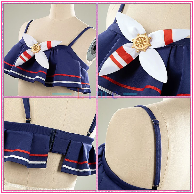 Фото Игра Pretty Derby Cheval Grand Косплей Костюм Женский Милый Купальник Топ Брюки Пальто Хэллоуин Вечеринка Купальники Костюм На Заказ №5