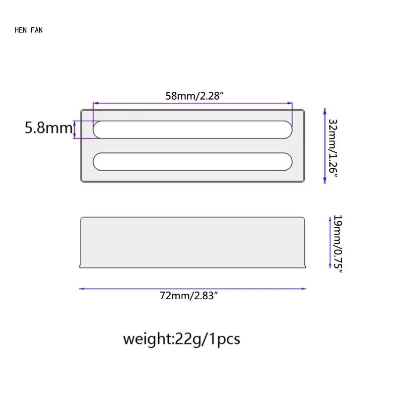 Крышка звукоснимателя гитары латунная крышка с двумя слотами и двойной катушкой
